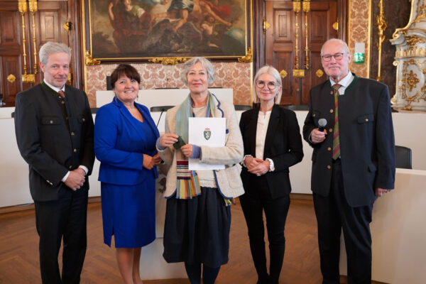 21 Wartingerfeier 2024 Gernot Obersteiner Manuela Kohm Evelyne Joellinger Gabriele Kolar Alois Ruhri 600x400 - Verleihung Wartinger-Medaille für Erwachsene 2024